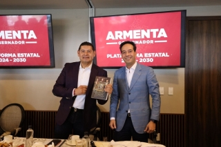 Armenta sostiene encuentro estratégico de alianzas para el progreso empresarial en Puebla