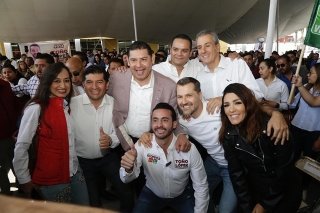 Toño López reconoce el liderazgo de Armenta en el inicio de su campaña 