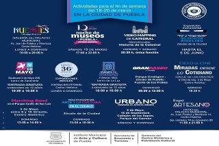 CH de la Ciudad de Puebla acogerá este fin de semana nuevas actividades artísticas y culturales