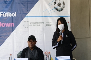 Ayuntamiento de Puebla y Guerreros de la Franja presentan el “1er. Festival de Fútbol para personas con Síndrome de Down”