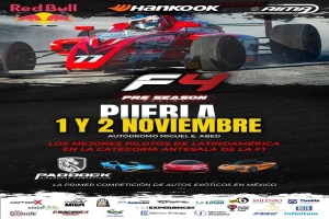 La Fórmula 4, regresa a Puebla el 1 y 2 de noviembre