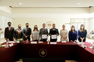 Firma Municipio de San Andrés Cholula convenios de colaboración con universidades
