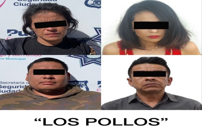 La policía municipal de Puebla detiene a integrantes de bandas delictivas dedicadas al robo a Oxxo 