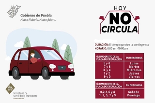 Si no cambia calidad de aire en próximas horas se activará programa “Hoy no Circula” en Puebla