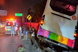 Accidente de Mexibús en Ecatepec deja tres lesionados