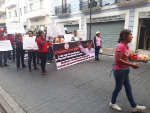 Movimiento Antorchista toma calles del centro histórico para exigir se reabran caso de 2017