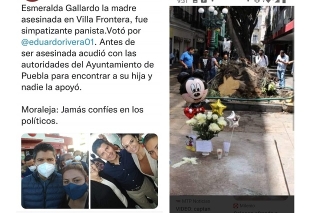 Jamás confíes en políticos; ciudadanos reclaman a Eduardo Rivera por no apoyar a Esmeralda Gallardo asesinada al intentar buscare a su hija