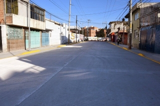 Concluye Ayuntamiento de Puebla trabajo de adecuación en concreto hidráulico al sur de la capital