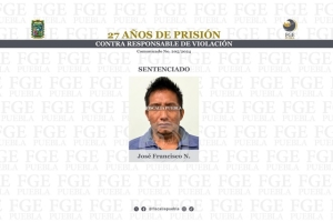 Violador es sentenciado a 27 años de prisión