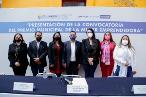 Presenta ayuntamiento de San Andrés Cholula convocatoria del premio municipal de la mujer emprendedora