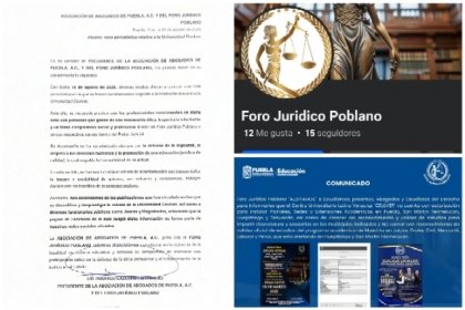 Asociación de Abogados de Puebla se deslinda de publicaciones contra la universidad CEULVER