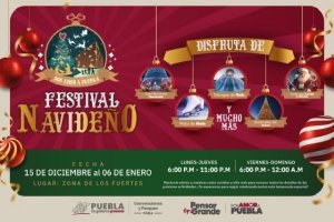 Armenta impulsa el Festival Navideño que une tradición y cultura en Puebla