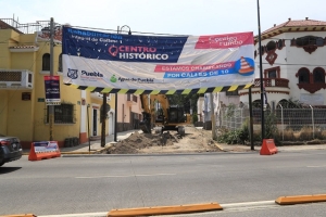 Las obras de rehabilitación de las calles del centro histórico, van por buen rumbo