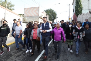 Suma gobierno municipal más calles rehabilitadas, ahora en Lomas de San Valentín 