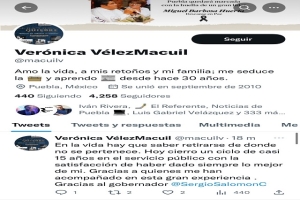 Justicia! Verónica Vélez es despedida del Gobierno de Puebla