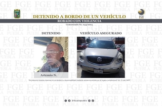 Detenido a bordo de un vehículo robado con violencia