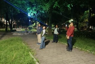 Realiza Contraloría Municipal supervisión nocturna de nuevas luminarias