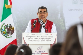 En Puebla, la educación es una prioridad: Sergio Salomón 