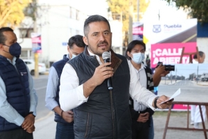 Ayuntamiento de Puebla avanza en construcción de calles; ahora en Guadalupe del Conde