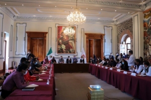 Eduardo Rivera Pérez encabeza reunión con ediles de las 17 juntas auxiliares del municipio