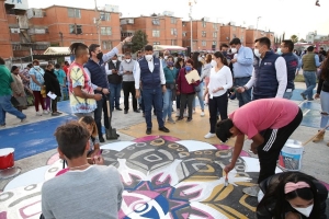 Suman esfuerzos habitantes de San Aparicio con Eduardo Rivera Pérez