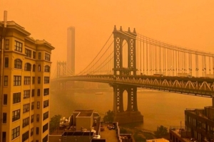 Por incendios en Canadá Nueva York se cubre de contaminación