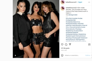 De top y minifalda hecha de espejos, Eiza González sorprende en evento