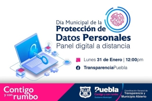 Transparencia municipal invita a participar en panel digital para aprender sobre protección de datos personales