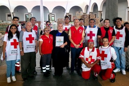 Fundación Granjas Carroll entrega despensas a Cruz Roja para damnificados