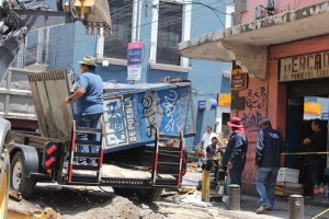 Continúan tareas de ordenamiento en el centro histórico