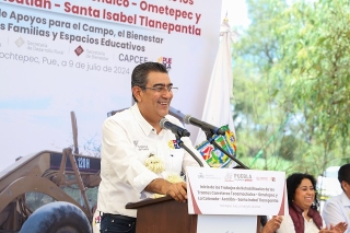 Destina gobierno de Sergio Salomón más de 27 mdp para obra carretera en Teochtepec