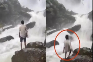Tiktoker muere en una cascada de la India por grabar un video