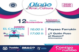 En Puebla capital se impulsa  la actividad cultural y artística por temporada y cada fin de semana