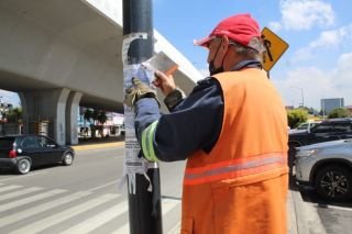 El sistema de limpieza urbana integral de del Ayuntamiento de Puebla dejó de 10 la Diagonal Defensores de la República