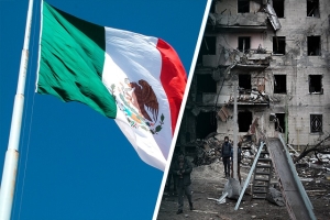 Por explosión en edificio, embajadora de México en Ucrania atiende en residencia provisional: Ebrard