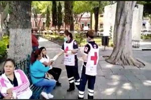 Cruz Roja en Puebla apoya el decreto estatal sobre el uso de cubre bocas.