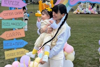 Cazzu celebra el cumpleaños de su hija Inti con temática de bosque, ¿fue Nodal al festejo?