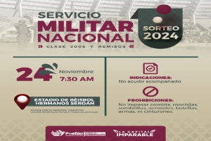 Invita SEGOM al sorteo para el servicio militar nacional