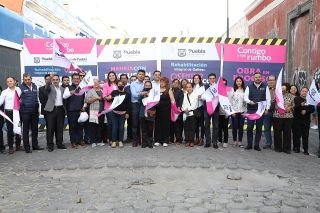 Ayuntamiento y Agua de Puebla arrancan obras de rehabilitación integral en el centro histórico