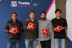 Ayuntamiento de Puebla presenta el torneo municipal de Fut-7 