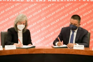 Firman ayuntamiento de San Andrés Cholula Y Udlap convenio de colaboración