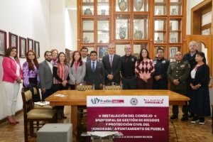 Se instala el Consejo Municipal de Gestión de Riesgos y Protección Civil del Municipio de Puebla