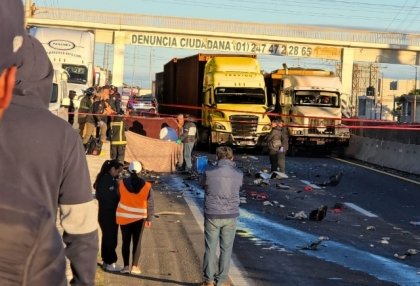9 peregrinos lesionados y un muerto, luego de que fueran arrollados sobre la México-Veracruz
