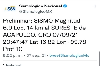 Esta noche Puebla se sacude con sismo de 6