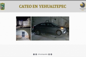 En Yehualtepec la Fiscalía de Puebla recuperó un vehículo robado 