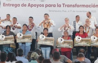 Insumos y tecnología para el campo impulsan soberanía alimentaria en Tenampulco: Armenta