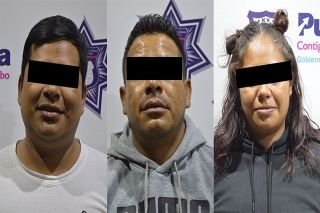 Policía municipal de Puebla detuvo a tres integrantes de la banda de “El Perro”