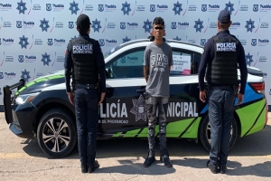 Dos probables asaltantes de transeúntes fueron detenidos: policía municipal de Puebla