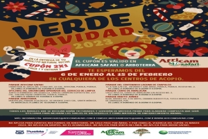 Ayuntamiento de Puebla y Africam invitan a participar en la campaña verde navidad