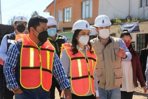 Supervisa Ayuntamiento de Puebla avance de obras en tres Juntas Auxiliares
